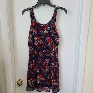 Divided floral summer dress